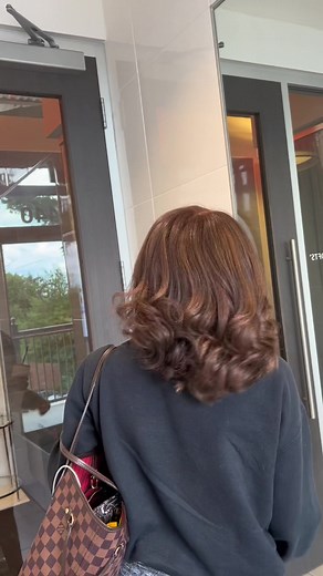 Transforming Black Hair with Wella 7/1 Brown Color