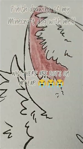Drawing my Minecraft dog #art #drawing #traditionalart #minecraft #minecraftdrawinf #artist