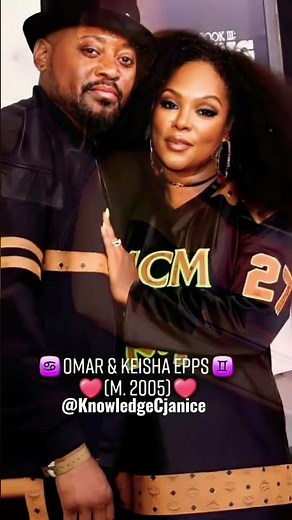 ♥️Celebrity Marriages... Juice Actor Omar Epps & Total Singer Keisha Epps Marriage Transformation