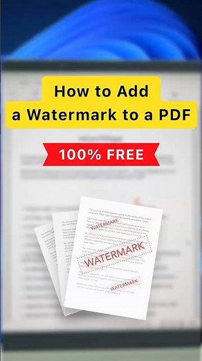How to Add Watermark to PDF #freeapp