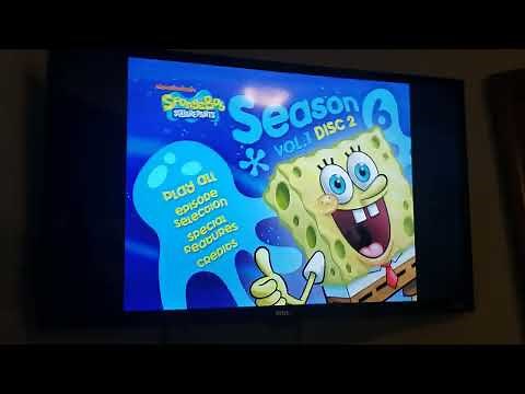 SpongeBob SquarePants: Season 6 Vol. 1 DVD Menu Walkthrough (Discs 1-2)
