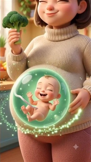 What You Eat, Your Baby Feels: Pregnancy Nutrition Visualized#PregnancyHealth