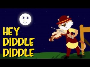 Hey Diddle Diddle | Nursery Rhymes With Lyrics | English Rhymes For Kids