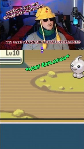Pokémon Fire Red Randomizer Nuzlocke - 1st Loss: Steeve the Electabuzz (Starter)