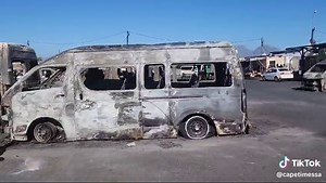 Cape Town Taxi Fire Incident on February 10, 2025