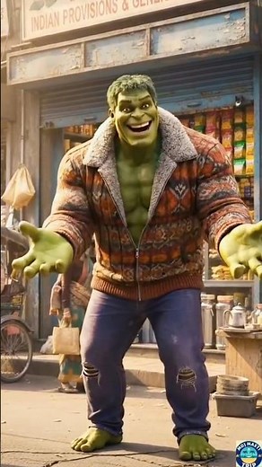 Hulk ne kharida sweater.#3dcartoon #cartoon #3danimation #aicartoon #technology