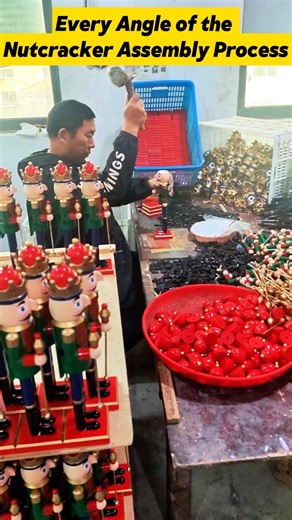 istarChristmas | Every Angle of the Nutcracker Assembly Process #nutcracker | Instagram