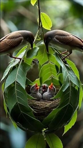 The magic of building a nest in 30 seconds #nests