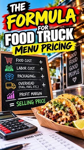 FOOD TRUCK MENU ADVICE #10 The formula for food truck menu pricing
