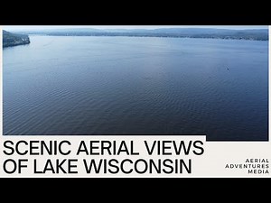 Scenic Aerial Views of Lake Wisconsin | 4K Drone Footage