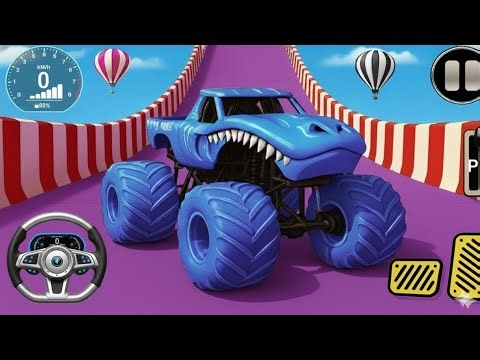 Monster Truck Mega Ramp Impossible Driver - Mega Ramp Car Stunt Master Simulator -Android Gameplay