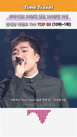 추억여행! (10위~1위) 90년대 앨범 100만장 이상 판매한 레전드 가수 TOP 50