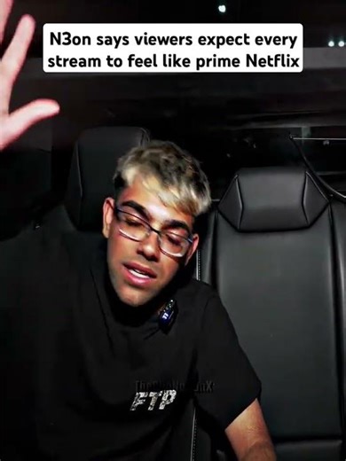 N3on says viewers expect every stream to feel like prime Netflix #n3on