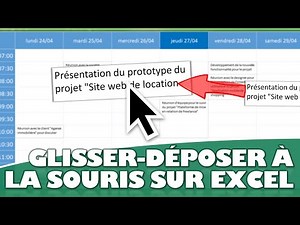 Comment modifier des éléments avec un glisser-déposer sur Excel ?