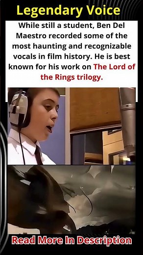 The Iconic Voice in The Lord of the Rings Was a Student!