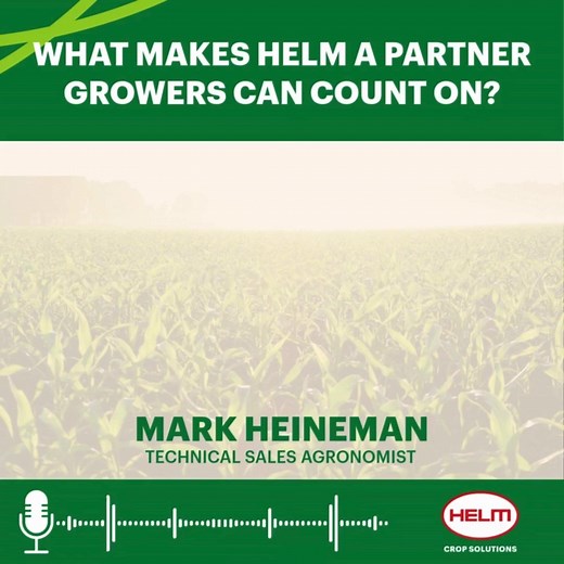 It’s not just what you offer, it’s how you show up.​ 🎧 Hear from Mark Heineman, Technical Sales Agronomist, on how HELM Crop Solutions works to put you and your crop protection goals first.​ 🔗 Learn more about how HELM works to support you: https://hubs.ly/Q03PVJH_0 | HELM Crop Solutions