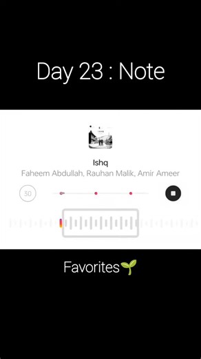 प्रकाश✨ on Instagram: "Day 23 : Note💝🫧 . . . . . . #faheemabdullah #note #songs #trendingreels #explore"