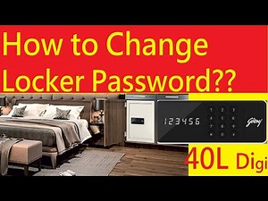 Godrej 40l digi locker | How To Change Godrej Locker Password / Code Of Godrej Nx Pro Digital Safe