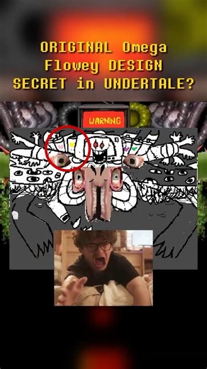 ORIGINAL OMEGA FLOWEY DESIGN SECRET in UNDERTALE? #undertale #deltarune #tobyfox #flowey