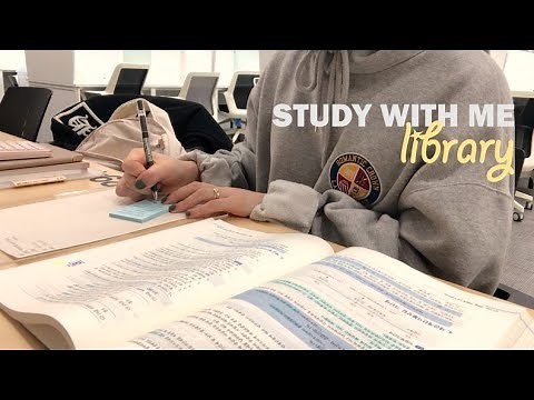 [도서관백색소음 2탄] STUDY WITH ME AT THE LIBRARY | 도서관에서 같이공부해요! (real time) | 수린 suzlnne