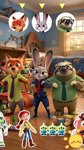 Zootopia Nick, Judy y Bogo en el Mundo de Toy Story #zootopia #zootopia2 #toystory #judyhopps