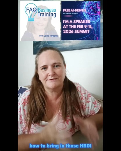 For women only (sorry guys) you won't want to miss this AI Business Summit! Do you think that thinking is enhanced by AI or is it dumbed down? Well like many things, rubbish in equals rubbish out! ⏰ Live online training session Next Wednesday 11 Feb 2026, 12pm AEDT I'm running a live session on Enhancing Your Thinking with AI, as part of the * F R E E * AI-Driven Business Summit for women entrepreneurs with Canadian Brenda Rigney. This session combines three things I love working with - self coa