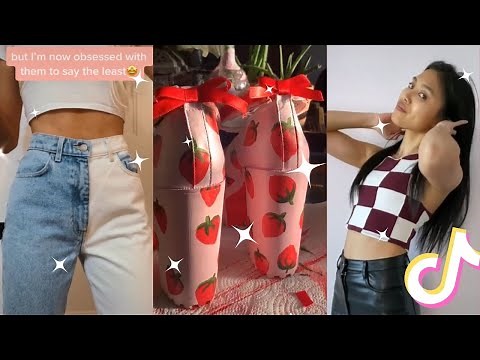 Upcycled Fashion and Thrift Flips Part 7 tiktok compilation