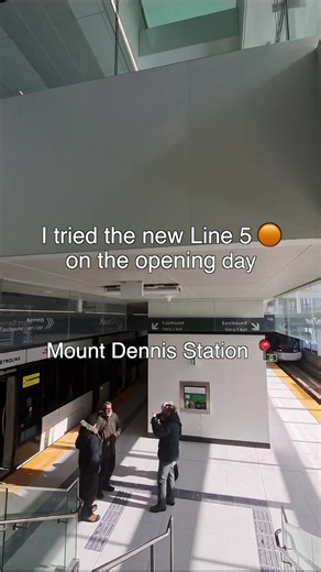 I tried the new TTC line 5 #Eglinton #ttc #toronto #ttcline5