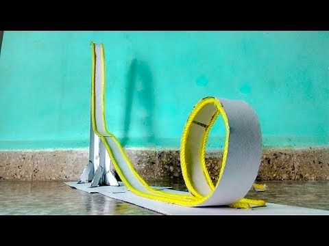 Marble Roller Coaster - How To Make a Marble Rollercoaster From Cardboard