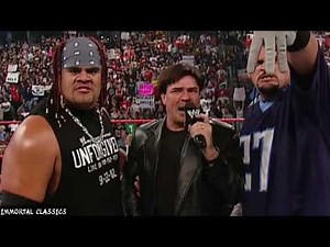 Stephanie Mcmahon, Billy & Chuck attack Eric Bischoff & 3 minute warning:WWE RAW September 16,2002