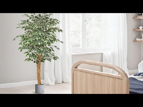VEVOR 5FT Artificial Ficus Tree with Black Pot, Tall Faux Ficus Plant Review, Adds a lot of charm