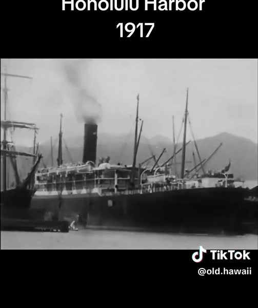 Honolulu Harbor early 1900s . #hawaii #hawaiian #hawaiitiktok #oldhawaii #honolulu