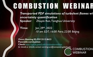 Transported PDF simulations of turbulent flames with uncertainty quantification