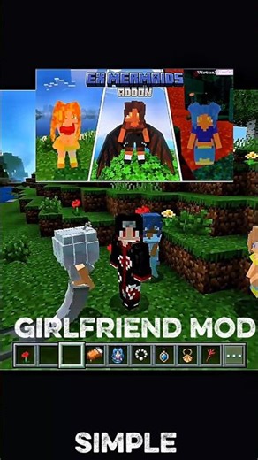 GIRLFRIEND mod for Minecraft #minecraft #shorts