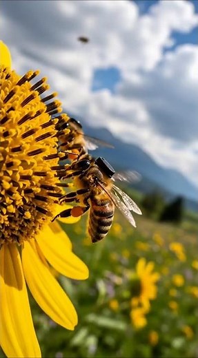 FLYING WITH BEES: Real Scientific Footage