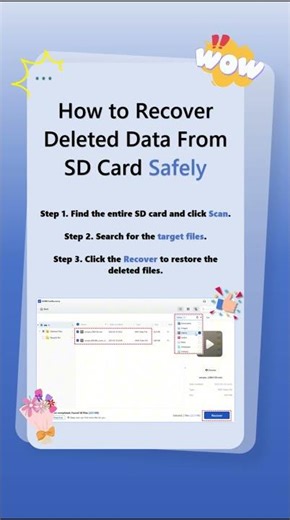 How to Recover Deleted Data From SD Card Safely