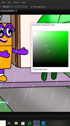 NB 1 Runs Through Light Rain To Save His Ice Cream #numberblocks #gaming