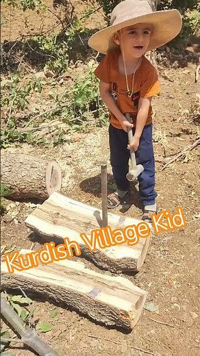 Kurdish Village Kid Exploring Nature #shorts