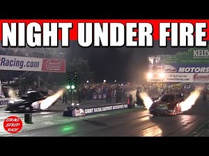 Funny Cars Drag Racing Night Under Fire Summit Motorsports Park