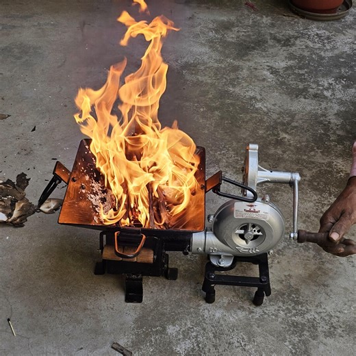 Wood Coal Burning Blacksmith Forge Furnace Work Hand Crank Fan Air Blower Fire Pit - Etsy