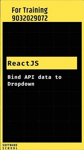ReactJS: Bind API Data to Dropdown on Page Load | ReactJS Tutorial For Beginners In Telugu #coding
