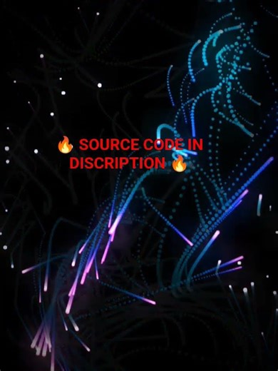 Mind-Blowing Particle Animation using HTML & JS! 💻✨ | Source Code Included! #programming #animation