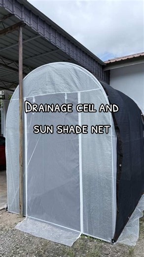 Greenhouse Update: Drainage Cell and Sun Shade Net Installation