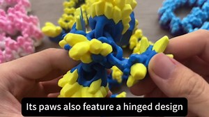 30-inch 3D Printed Dragon Large, Bigger Flexible Articulated Dragon Fidget Toy with Eyes - No Sharp Spikes, Giant Cute Crystal Dragon, Home Decor, Desk Pet, Easter Basket Stuffers Gifts for Kids Teens