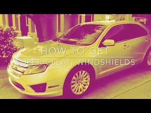How to get your windshield super clean and get rid of that inside film fast and easy!