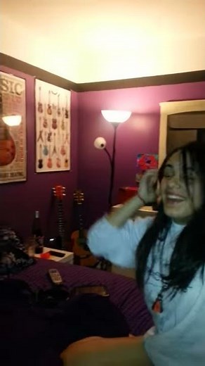 Brother surprises sister.