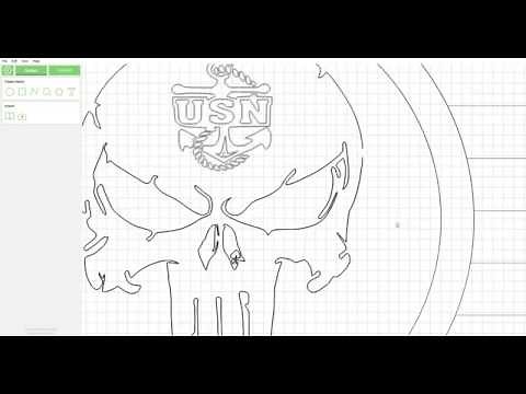 Purple Line Fix Easy Offset Punisher Skull USN American Flag Carbide Create ShapeOko 3