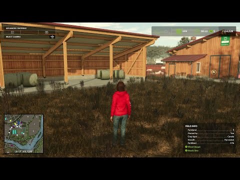 Bailing hay on switch 2 farm