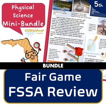 Florida 5th Grade FSA Science Review - Physical Science Bundle SSA