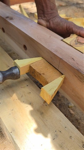 Carpenter Fixing a Wooden Window — Perfect Hammering Skills!